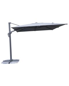 Bestgarden Zweefparasol King Roma - Tuinmeubelen - 3x3 m Antraciet