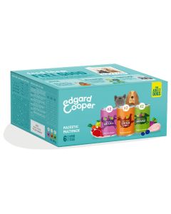 Edgard&Cooper Blik Multipack Dog Adult - Hondenvoer - Kip Wild Lam 6x400 g