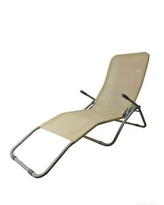 Bestgarden Ligstoel Rocking - Tuinmeubelen - Taupe Ecru