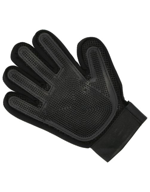 Vetocanis Handschoen voor vachtverzorging van hond en kat, 4-in-1 actie, borstelen, massage, baden en opvangen van haar, handschoenborstel voor katten en honden, van siliconen, voor alle vachtmaten