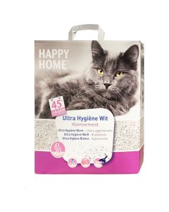 Happy Home Ultra Hygi&euml;ne Wit - Kattenbakvulling - 10 l